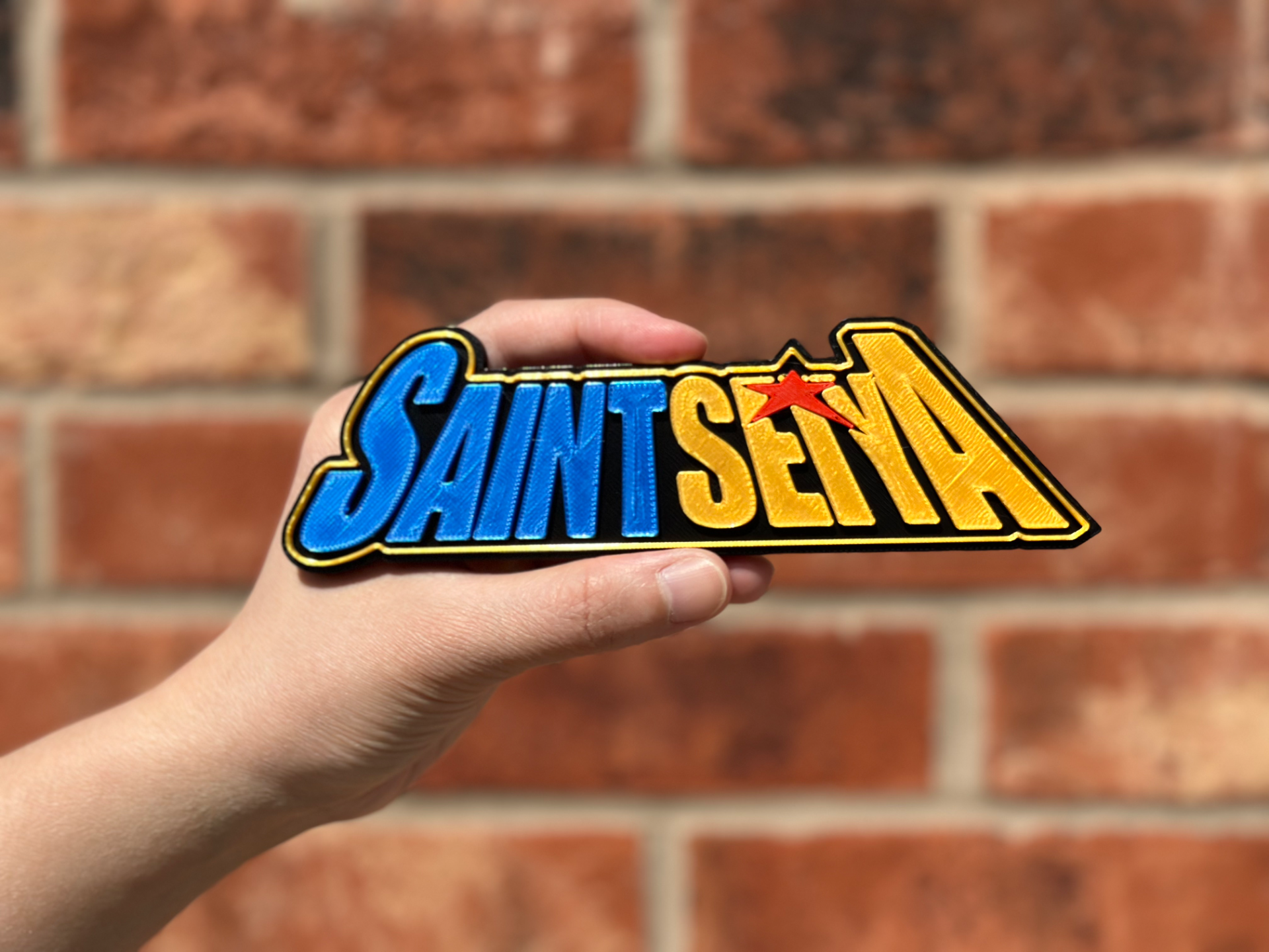 Saint Seiya English Version Logo Wall Art image 2