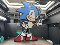 Sonic the Hedgehog inspired 3D printed wall art