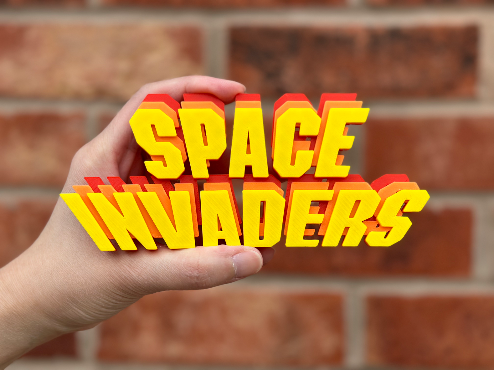 Space Invaders Logo Wall Art image 2