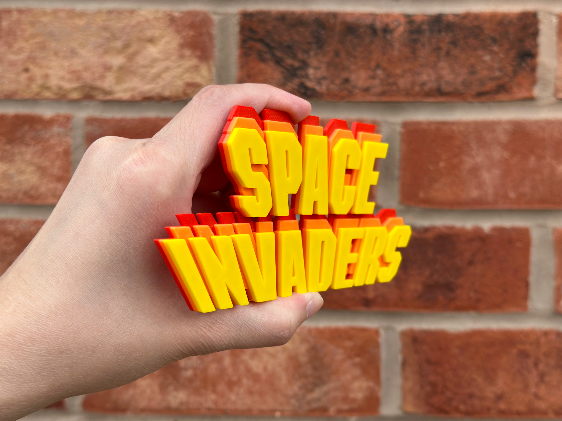 Space Invaders Logo Wall Art image 3