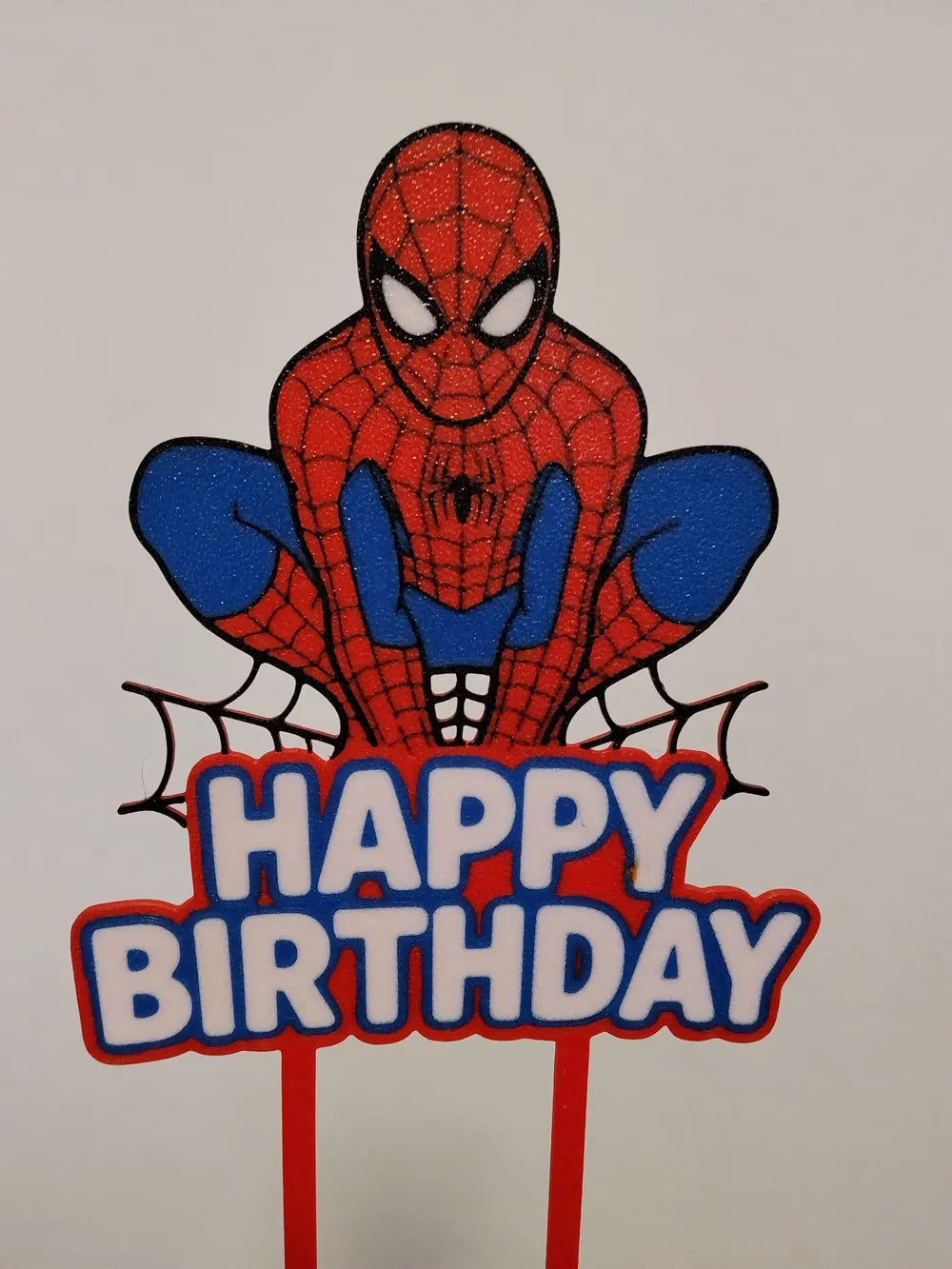 Spider-Man inspired 3D printed cake topper