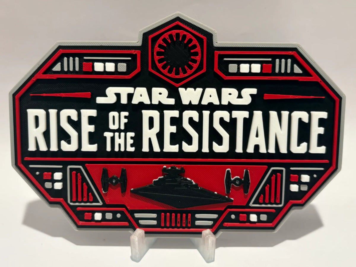 Star Wars Rise of the Resistance Inspired Sign