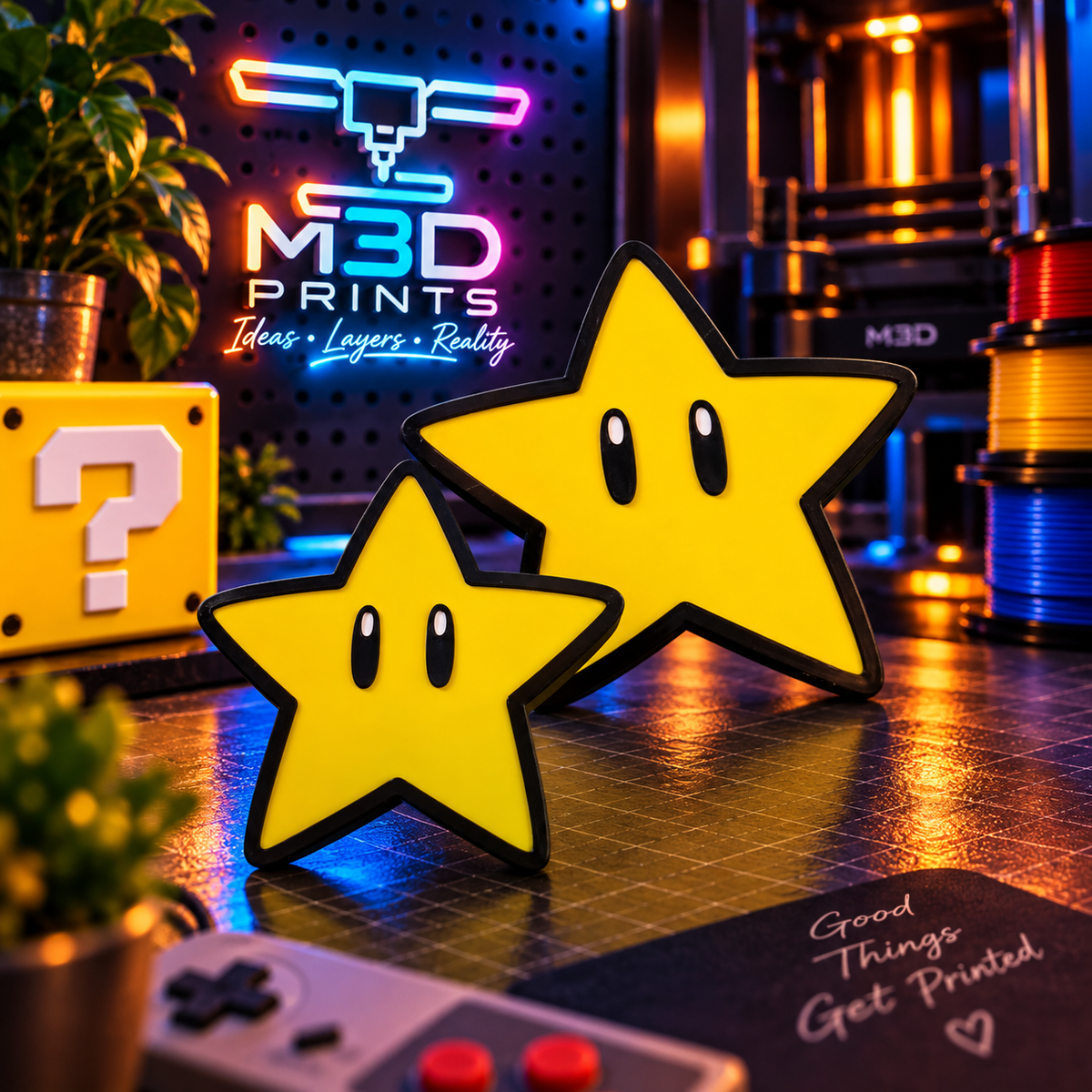 Super Mario Star Inspired Sign themed promotional image