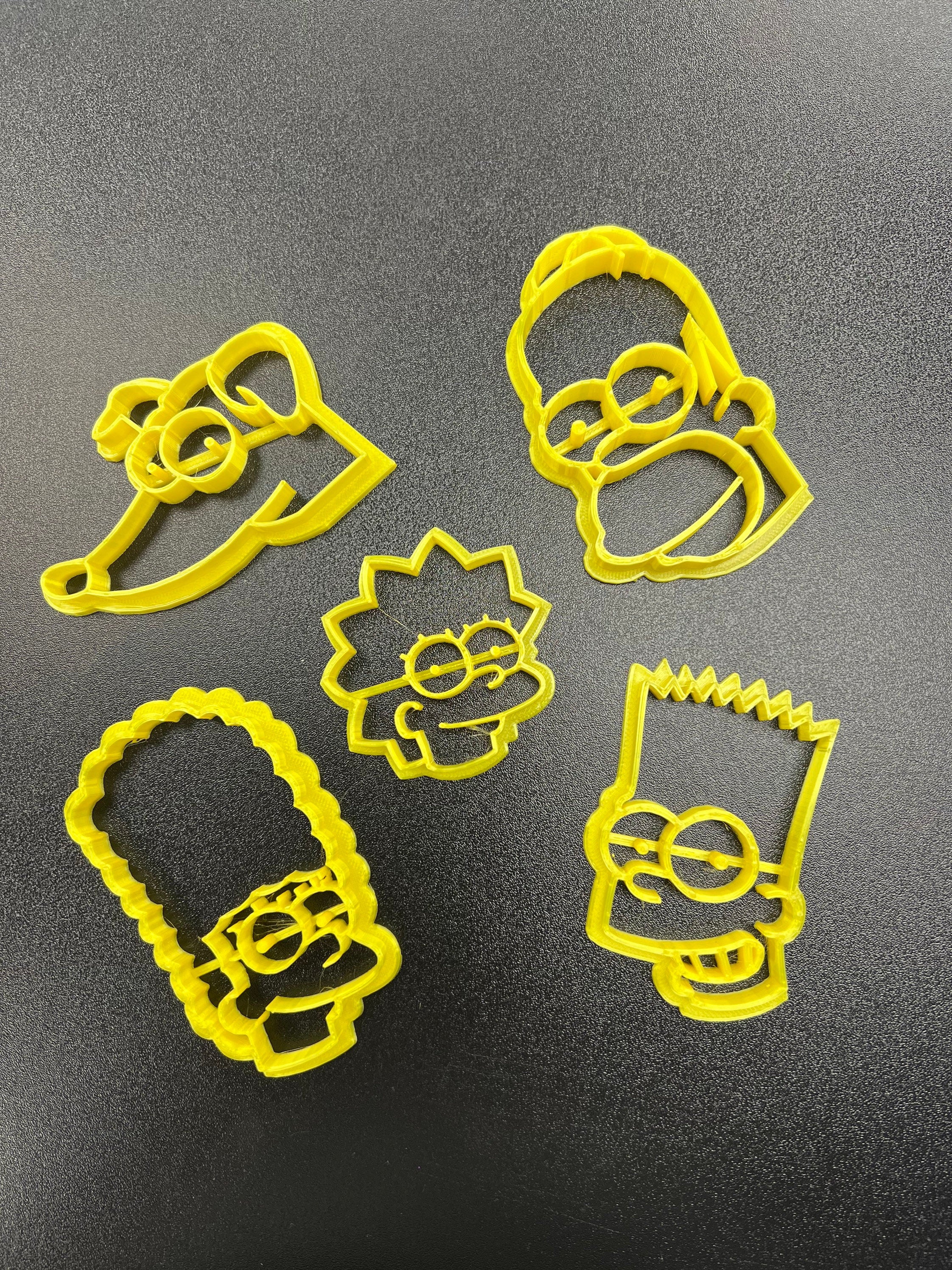 The Simpsons Cookie Cutters | Press | Fondant | Playdoh | Set | Disney
