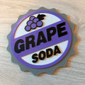 UP Grape Soda badge inspired 3D printed sign