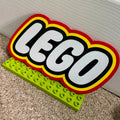 Lego Logo Inspired 3D Wall Sign – image 1